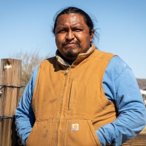 Tohono O'odham farmer Sterling Johnson